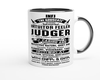 INFJ - Meyer Briggs Personality Type Test Conversation Piece MBTI INTROVERT Gift Ceramic Mug