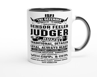 ISFJ - Meyer Briggs Personality Type Test Conversation Piece MBTI INTROVERT Gift Ceramic Mug