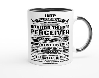 INTP - Meyer Briggs Personality Type Test Conversation Piece MBTI INTROVERT Gift Ceramic Mug
