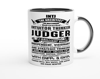 INTJ - Meyer Briggs Personality Type Test Conversation Piece MBTI INTROVERT Gift Ceramic Mug
