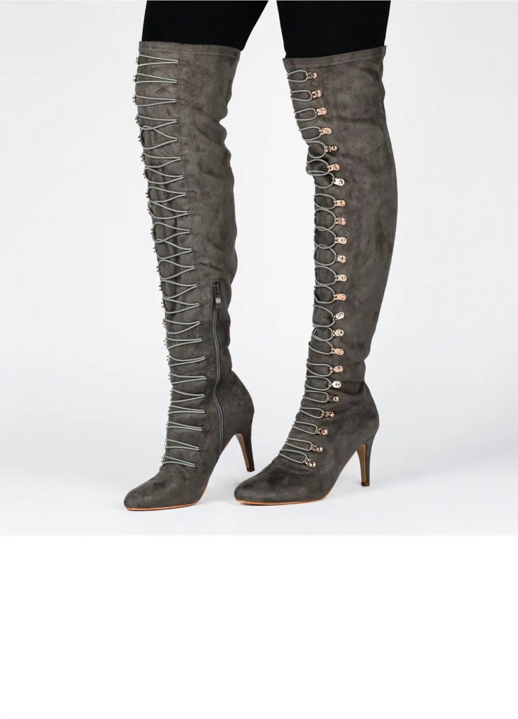 calf high work boots