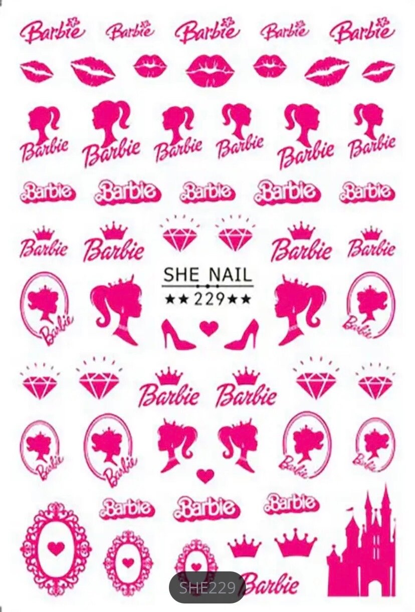 Nail Art Stickers 1 Sheet Self Adhesive Nail Decals, Nail Supplies