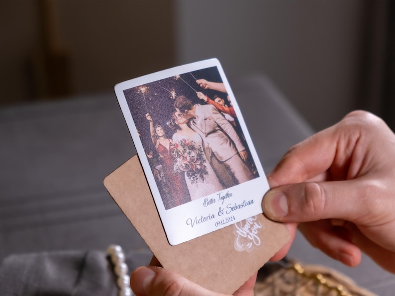 Personalisierte Foto-Kühlschrank-Magnete: Hochzeit & Event-Andenken Gefälligkeiten Bild 2