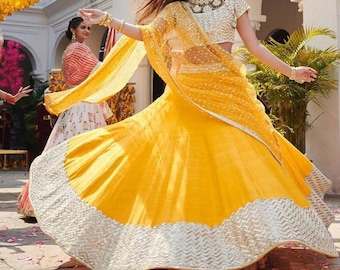 haldi ceremony lehenga