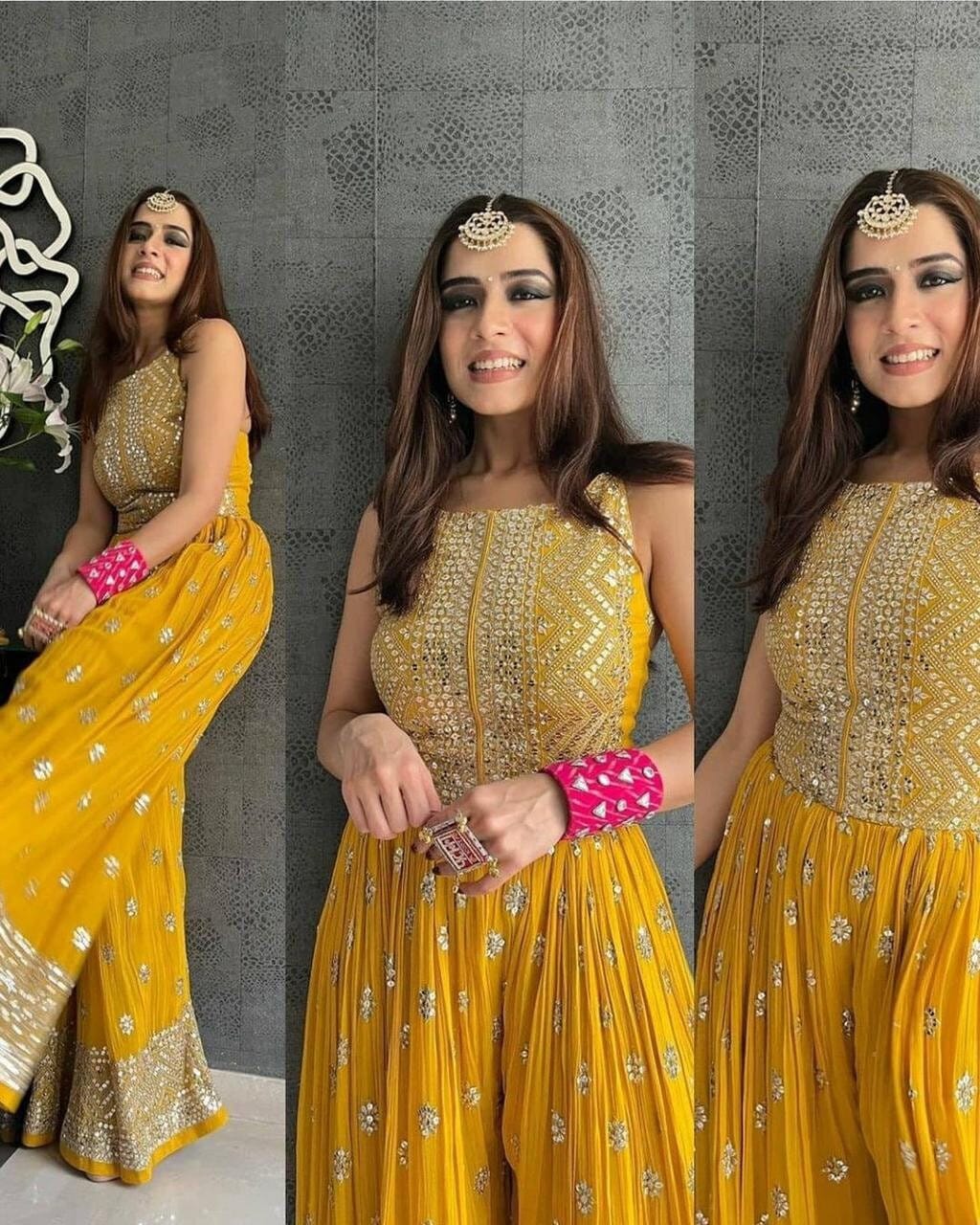 Pakistani Style Haldi Ceremony Outfit 