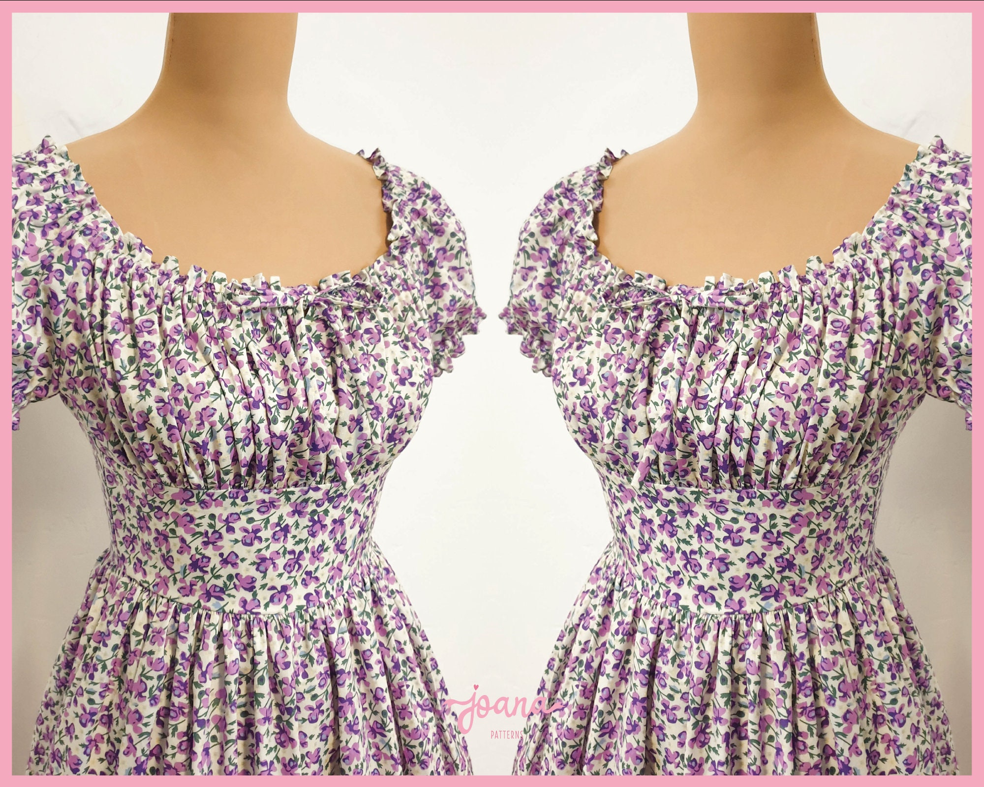 Cottagecore peasant cottagecore dress sewing pattern Etsy