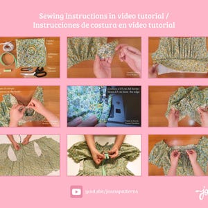 sewing patterns in video tutorial, youtube/joanapatterns