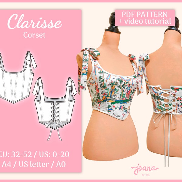 Corset Pattern Pdf Etsy