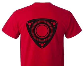 Custom Rotary Shirt | Rotary Symbol Front and Back Shirt | Multicolor Custom Rotary Shirt | Rx7 Shirt | RX8 Shirt | Rotary | FD
