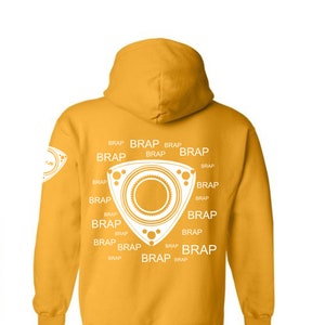 RX8 Rotary Brap Splatter Custom Black Sweatshirt | Rotary Powered RX8 Sweatshirt | Custom Mazda RX8 Sweatshirt | Mazda | Rotary Engine |RX-8