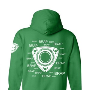 RX7 Rotary Brap Splatter Custom Sweatshirt | Rotary Powered Sweatshirt Hoodie | Custom Mazda RX7 Sweatshirt | Mazda | Rotary Engine | Rx-7