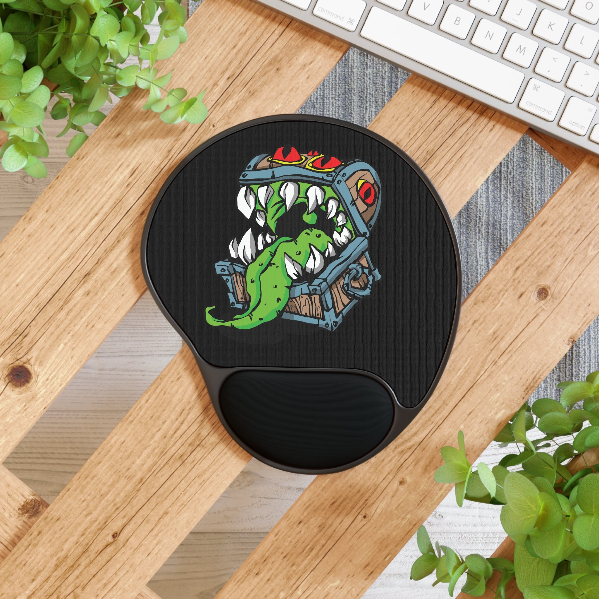 【新品本物】 Ergonomic Gaming Mouse Pad, Soft Gel Round Funy Desk Mat, Memory
