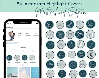 Motherhood Instagram Templates, Highlight Icons, Mom Life Instagram ...