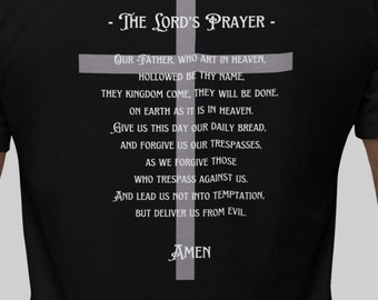 Sacred Heart of Jesus T-Shirt, The Lord's Prayer, Christian Catholic Unisex