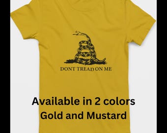 Gadsden Flag T-Shirt, Don't Tread on Me, Patriotic Apparel
