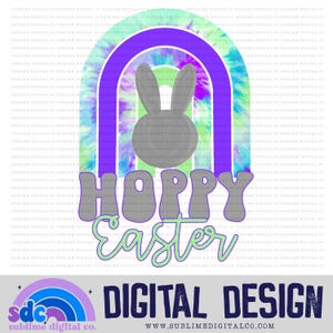 Hoppy Easter | Retro | Sublimation Design | Instant Download | PNG File
