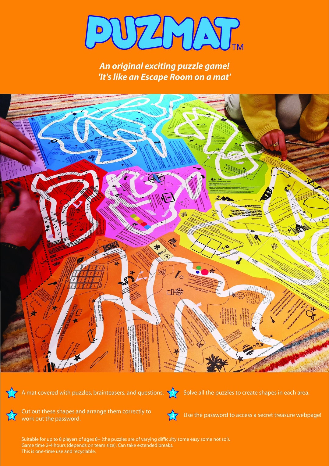 Puzzle Mat Board Games Family Escape Room Game and Gifts Introducing