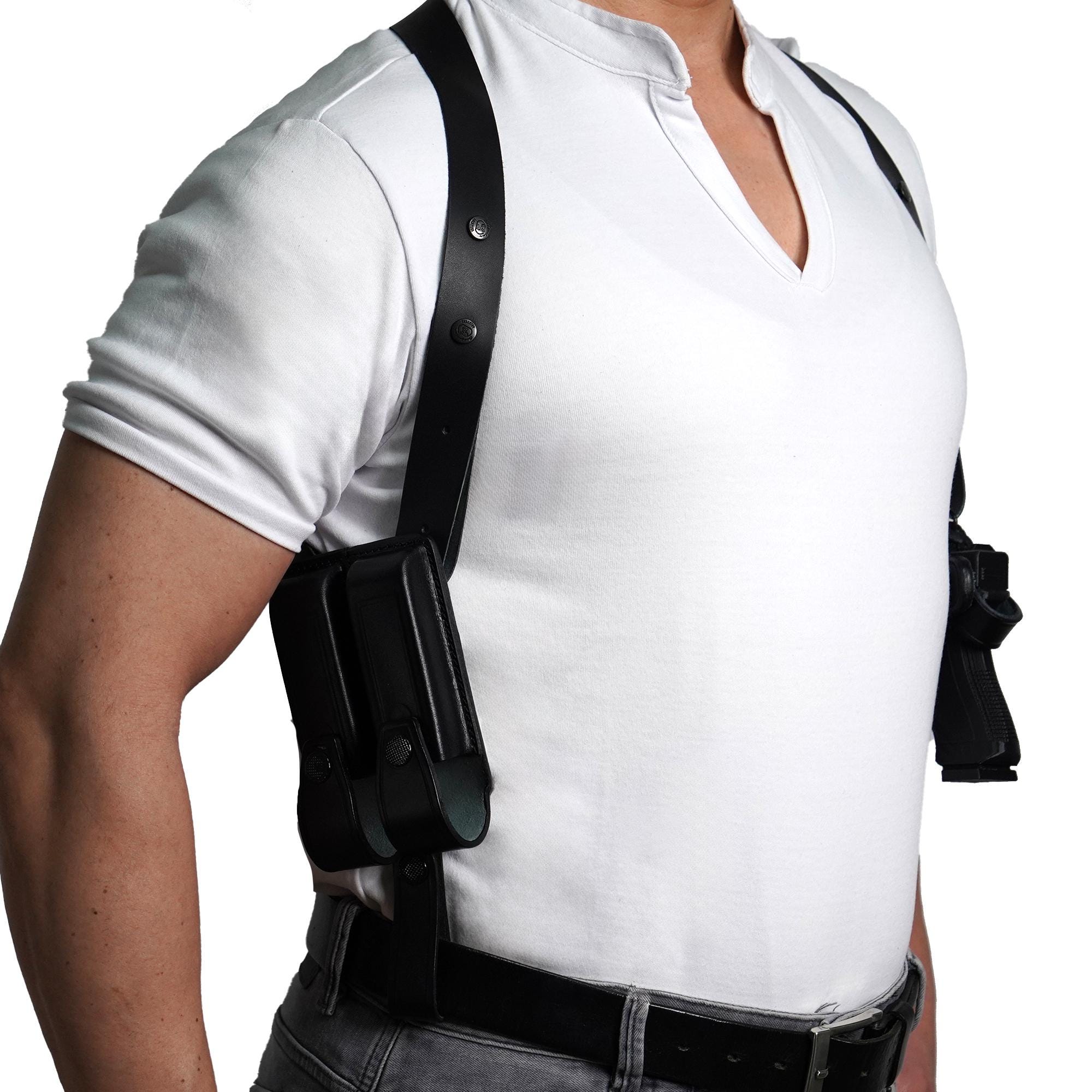 K060 Miami Vice Horizontal Shoulder Holster for Colt 1911 Right