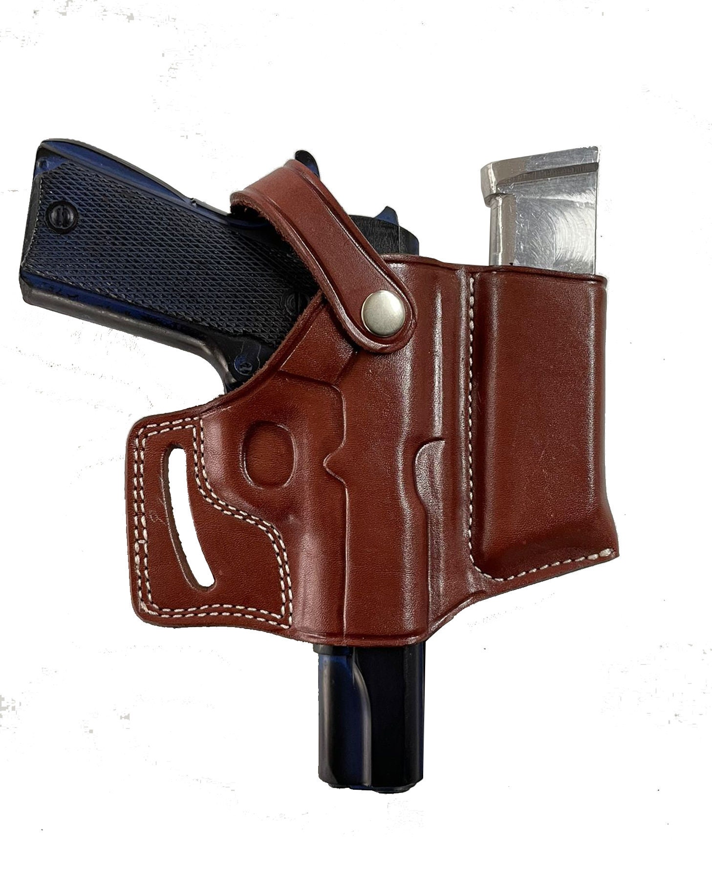 M1911A1用右利きレザーホルスター No.612