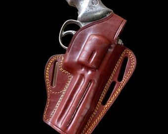 K030 パンケーキレザーホルスター サムブレイク 右利き用 357 マグナム