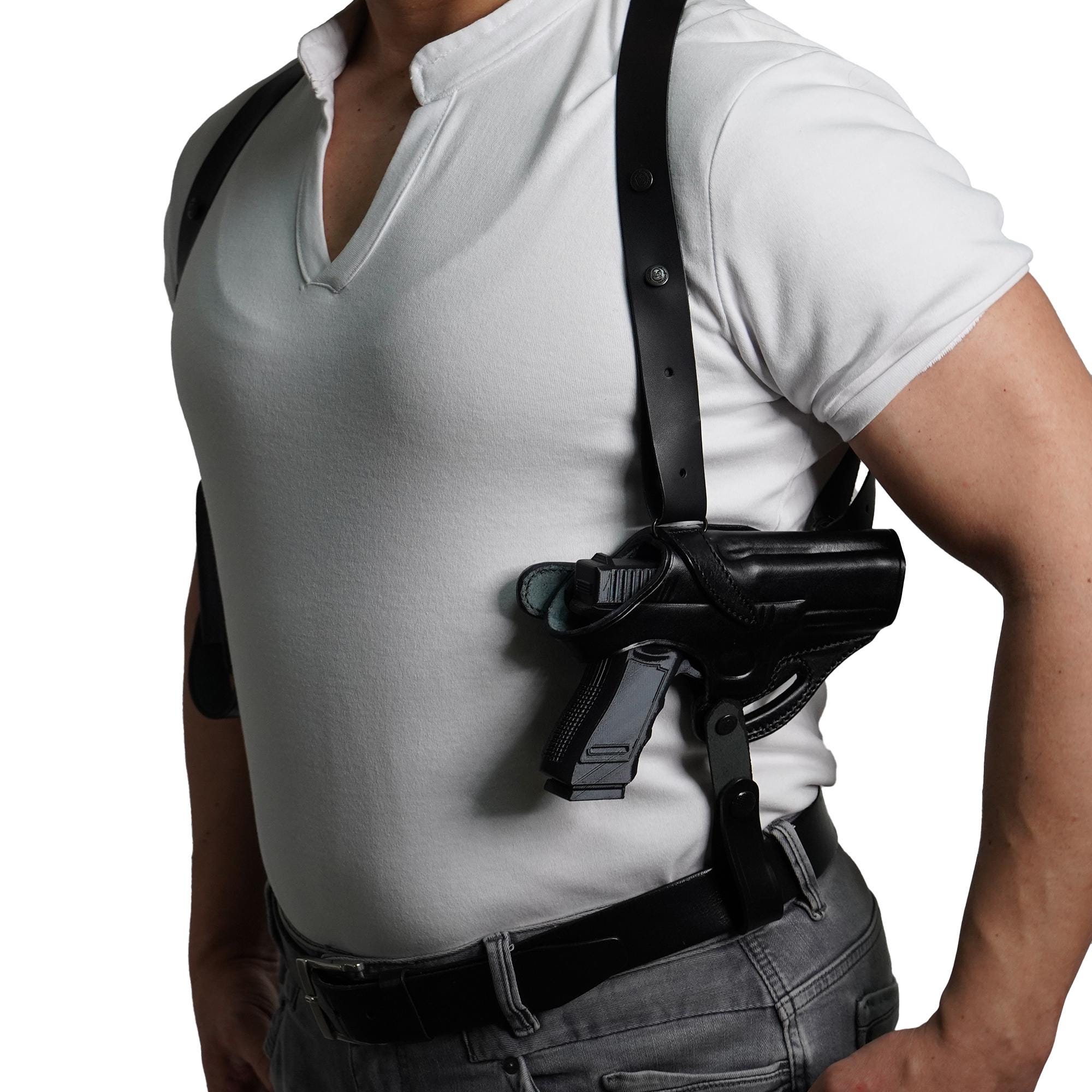 K060 Miami Vice Horizontal Shoulder Holster for Colt 1911 Right