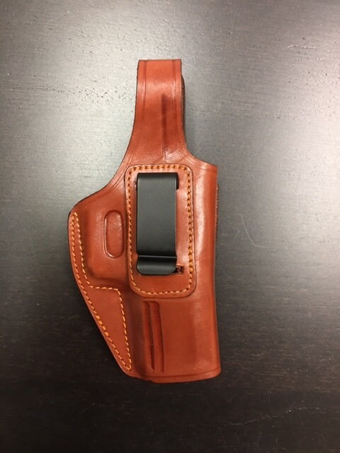 KM021 IWB レザー ベルト ホルスター、GLOCK 17 19 22 23 RH に適合