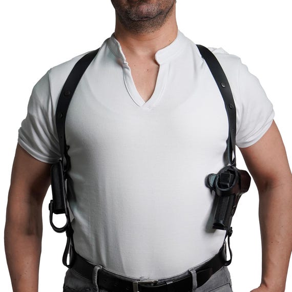 K060 Miami Vice Horizontal Shoulder Holster for Colt 1911 Right