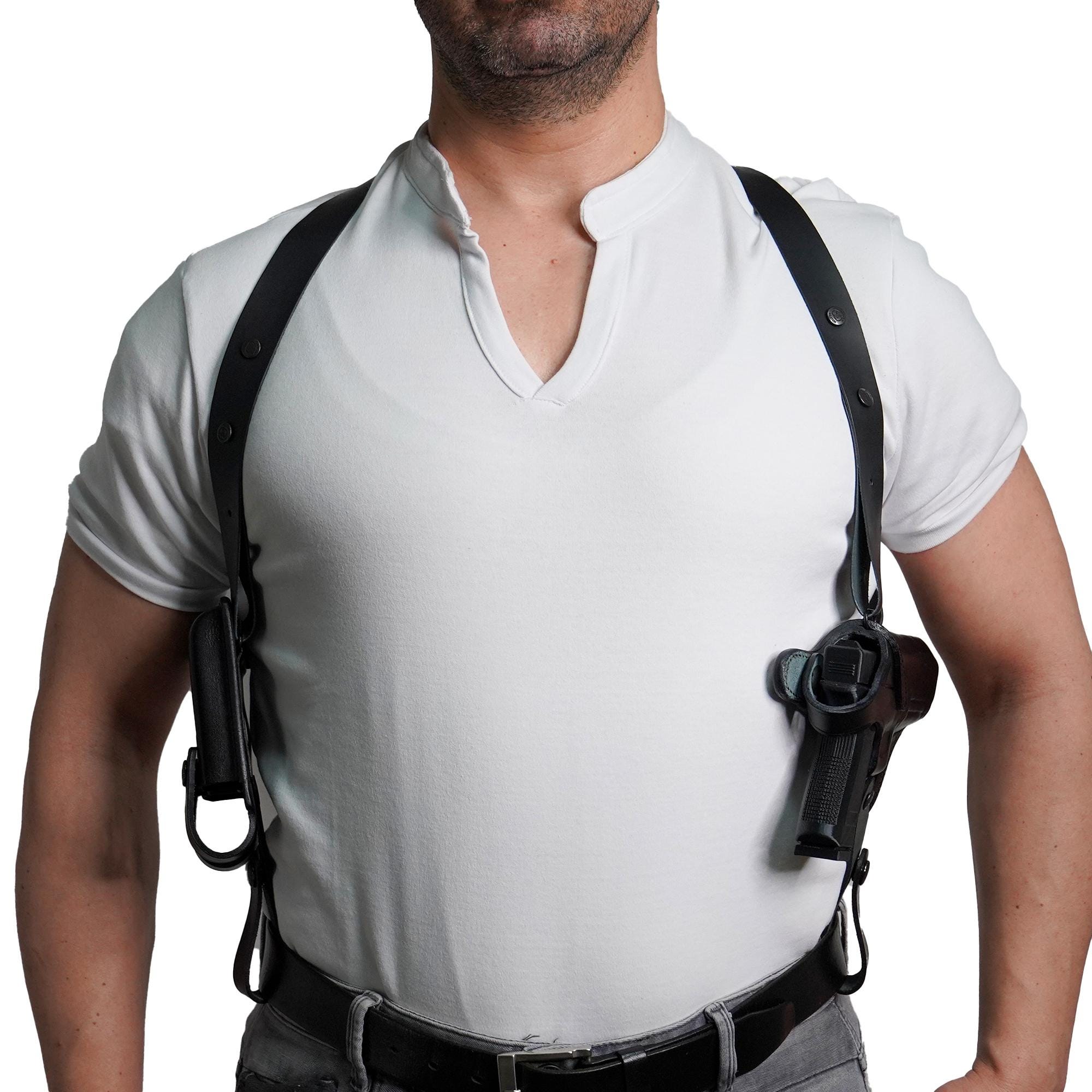 K060 Miami Vice Horizontal Shoulder Holster for Colt 1911 Right