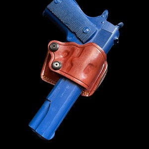KINGDOM HOLSTER K039 Yaqui Slide Leather Belt Holster – Right Hand – Fits Colt 1911 Pistol