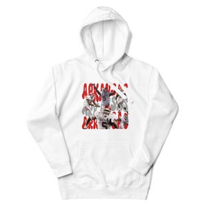 Darren McFadden DMAC Away White Hoodie - Arkansas Razorbacks Football Sweatshirt | Retro SEC Hog Legend Graphic