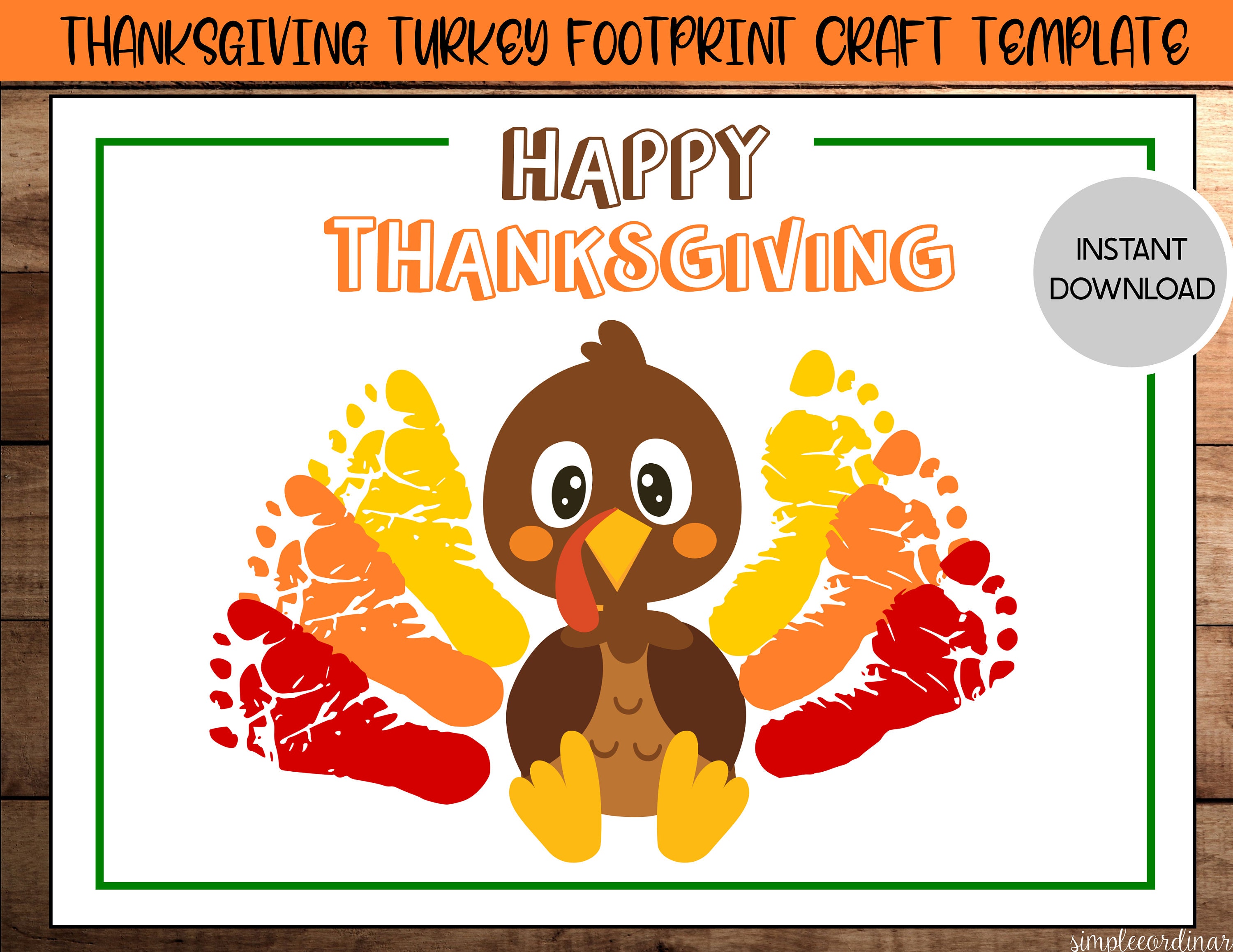 Turkey Foot Template Turkey Foot Template