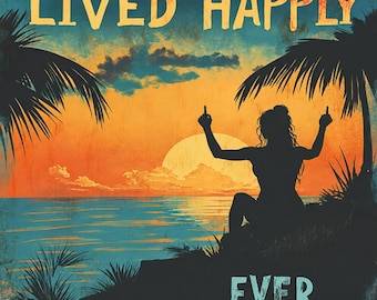 Middle Finger 300 DPI PNG, She Lived Happily Ever After quote, Naaughty Girl Boss Svg | Digital Download | Cricut