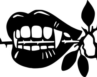 Halloween, VampirBiss Lippen SVG, PNG, EPS und Dxf instant digital download.