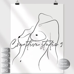 Woman Body Sexy SVG, PNG, EPS, Cut File /Feminist Svg / Nude Female Svg, Png, Dxf, Png/ Digital Download / Silhouette / Cricut