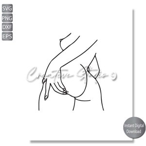 Sexy Back Woman's Body Line Art SVG, PNG, EPS, Dxf, / Line art Woman Svg / Oneline Svg / Instant digital Download / Cricut / Silouette