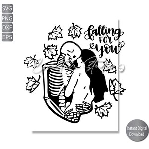 Halloween Skeleton Fall Leaves SVG, PNG, EPS, Dxf | Fall for you Clipart  | Halloween Svg, Png, Eps, Png, Jpg
