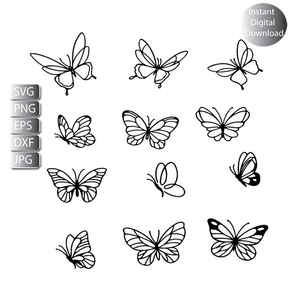 Butterfly Clip Art - Etsy