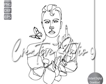 Woman Middle finger SVG, PNG, EPS, Cut File | feminist Svg | Woman Power Svg | Womens Rights Svg | Digital Download | Silhouette | Cricut