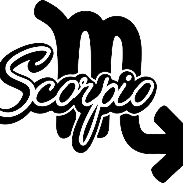 Scorpio Svg, Png, Eps, print design, instant download astrology print, vector zodiac svg silhouette, Scorpio sign, November birthday design