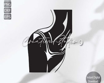 Woman's Body Line Art SVG, PNG, EPS, Dxf, Jpg / Line art Woman Svg / Oneline Svg / Instant digital Download / Cricut/ Silouette