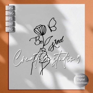 Be Kind Svg, Positive Vibes Svg, Png, Eps, and Cut File | Digital Download | Cricut
