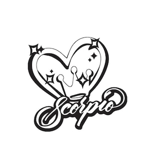 Schorpioen Svg, Png, Eps, Dxf afdrukbaar ontwerp, instant download astrologie print, vector dierenriem svg silhouet, november verjaardag ontwerp