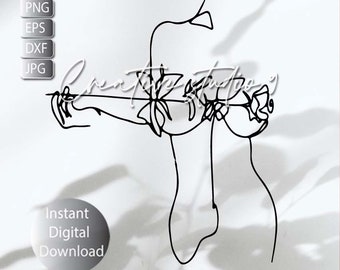 Abstract Minimalist Woman Svg, Png, eps, Dxf, Jpg , Minimalist Line Art , Line Art Woman Svg, Instant Digital Download , Printable Art