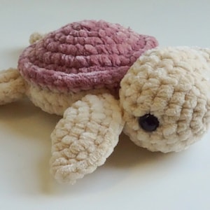 Handmade Crochet Turtle Plushie — Amigurumi Toy Gift, Soft Stuffed Animal