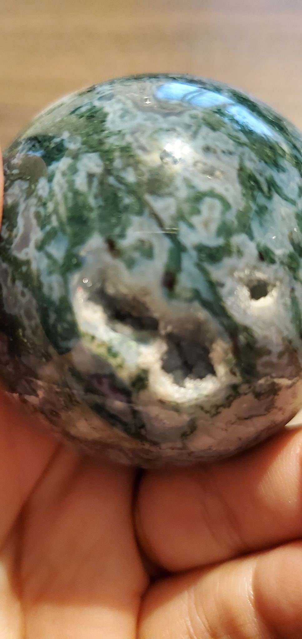 Druzy Tree Agate Sphere With Stand - Etsy