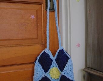 Crochet Sun Granny square Bag