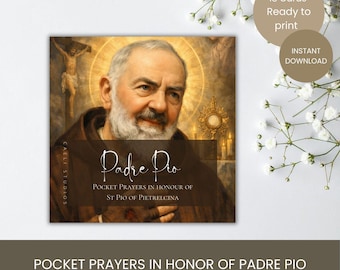 Oración al Padre Pío (Libro imprimible) Oración a San Pío de Pietrelcina (Descarga instantánea)
