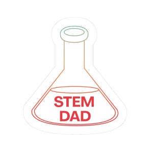 Sticker pour papa STEM Cadeau fête des pères pour étudiant en sciences Science minimaliste Cadeau pour papa Cadeau créatif STEM