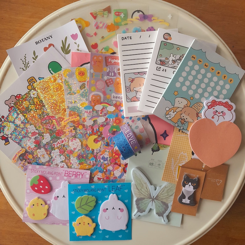 Paquete Kawaii Lucky Dip / Bolsa sorpresa / Artículos para diario / (+ obsequio) Large