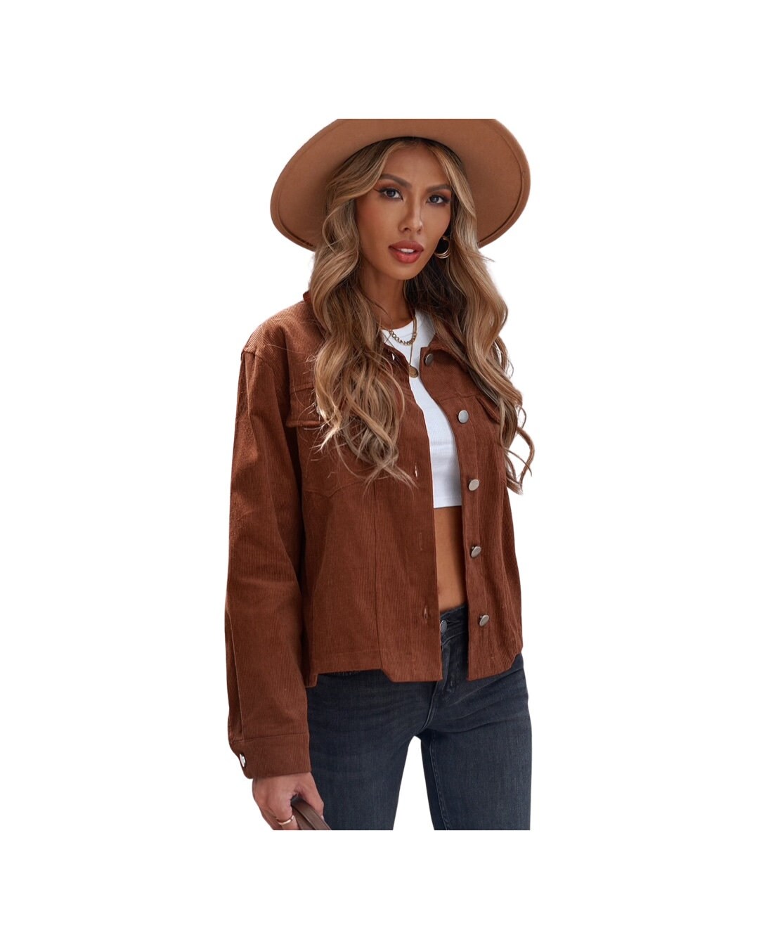 Corduroy Jacket with Chest Pockets